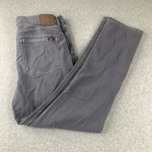 Faherty Brand 5-Pocket Pants Mens 36x32 Gray Straight Leg Stretch Casual Jeans
